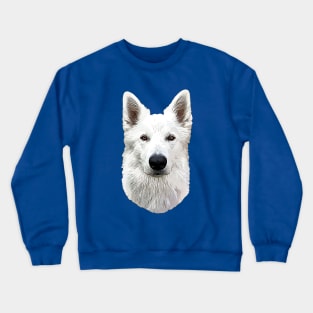 White Swiss Shepherd Dog Crewneck Sweatshirt